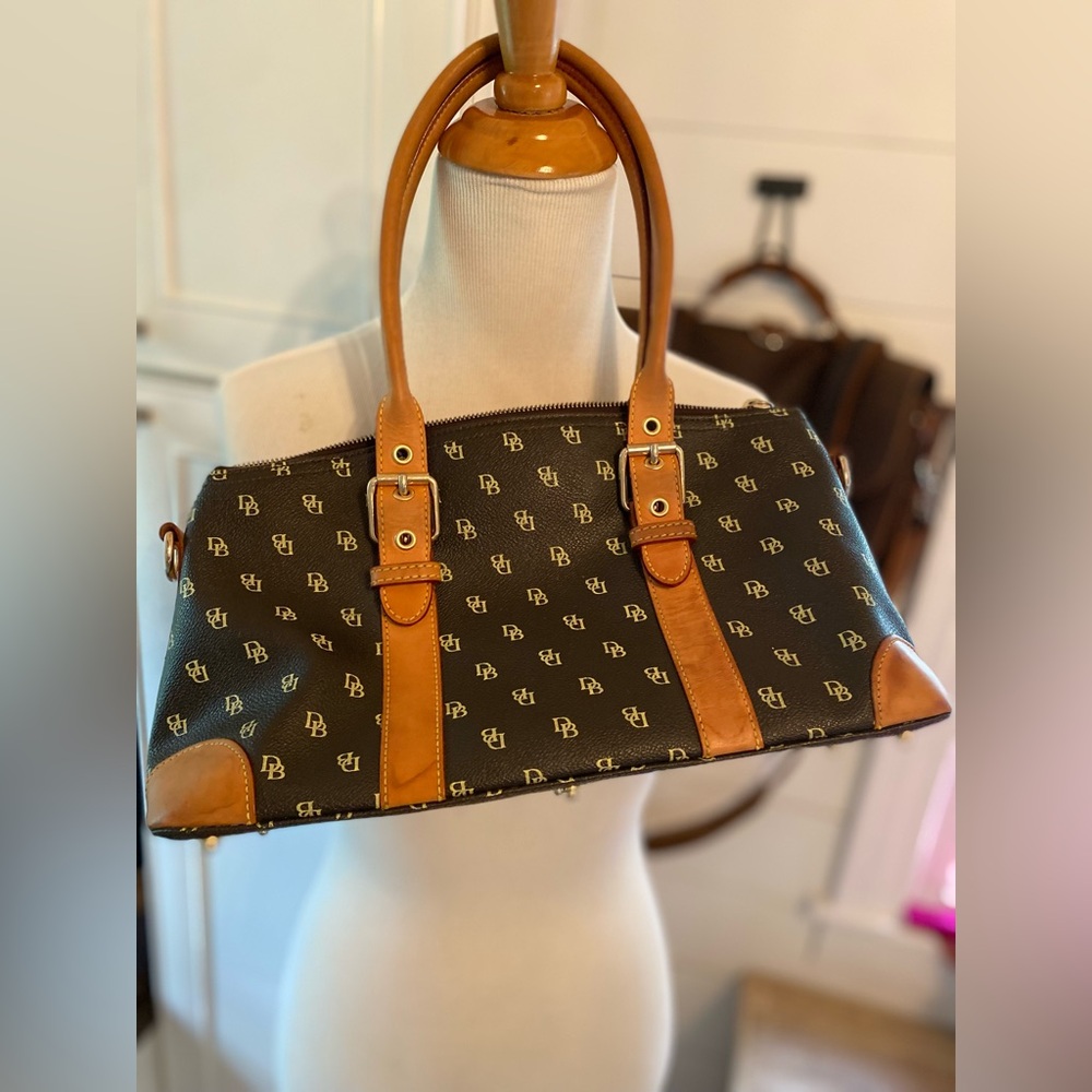 Dooney and Bourke Signature brown leather handbag